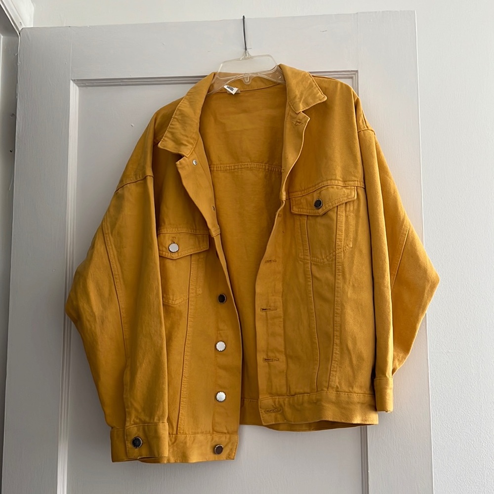 Women's Mustard Jean Jacket